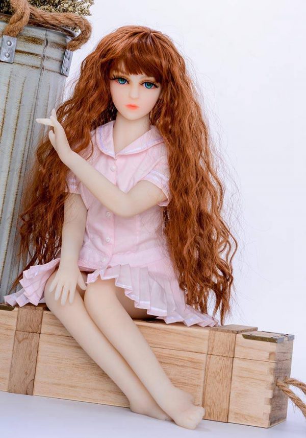 Blonde Mini Sex Doll 63CM – Nannie -irealdoll TPE love doll